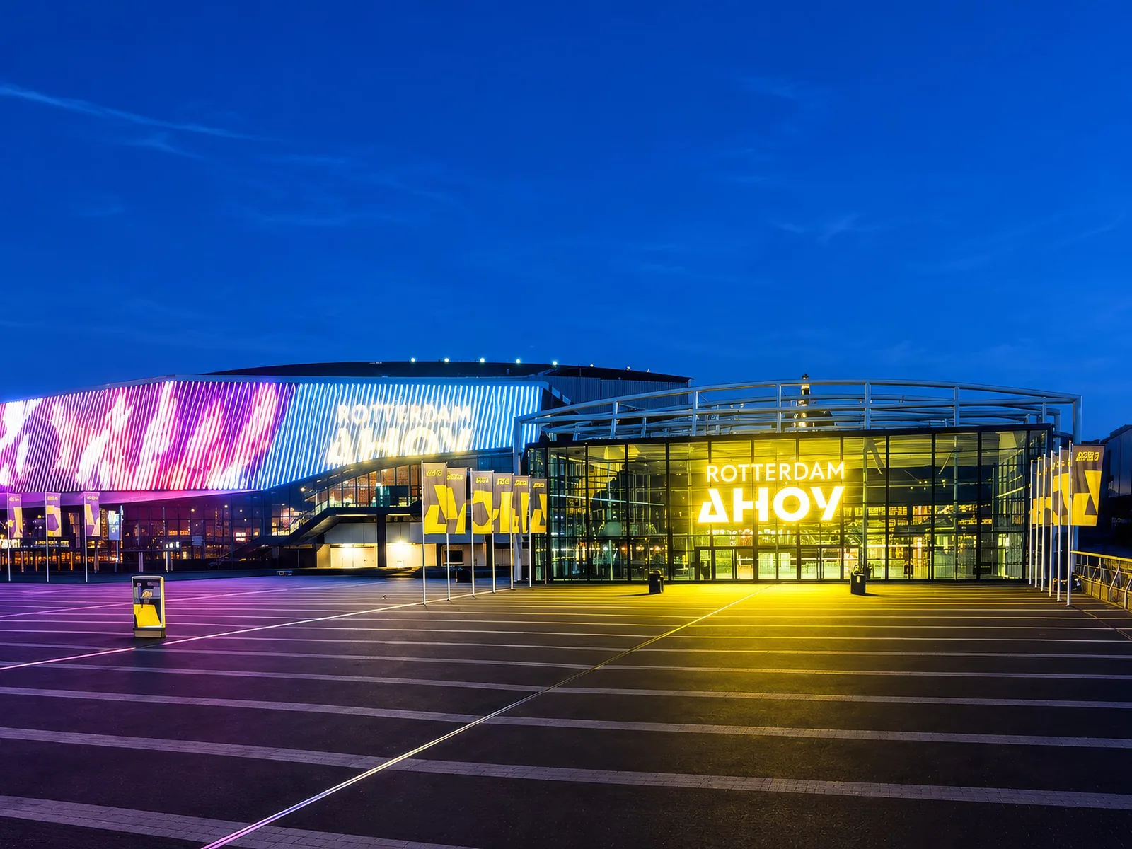 Rotterdam Ahoy at dusk